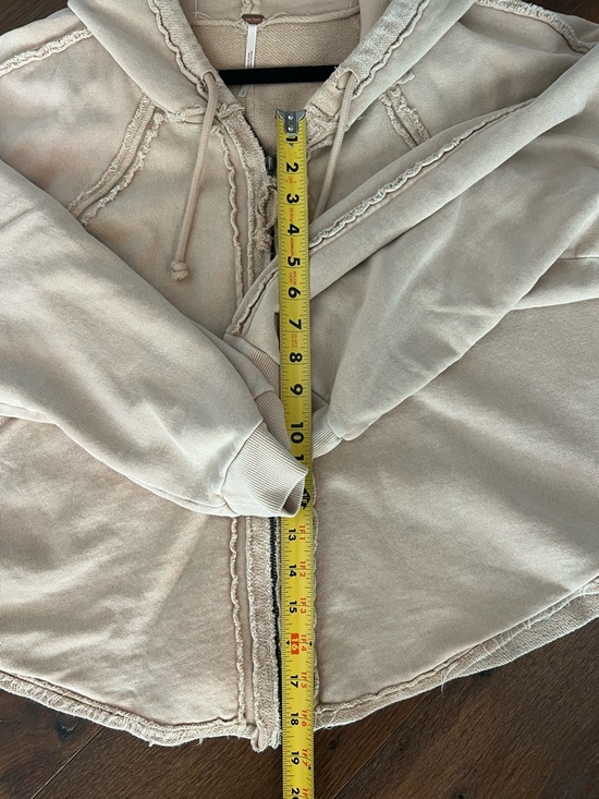 Free People Modern Boho Chic Raw-Edge Hoodie - Picture 4 of 5